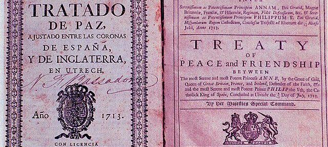 1713, 11 avril, Traité d’Utrecht
