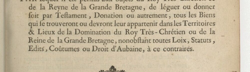 1713, 11 avril, Traité d’Utrecht
